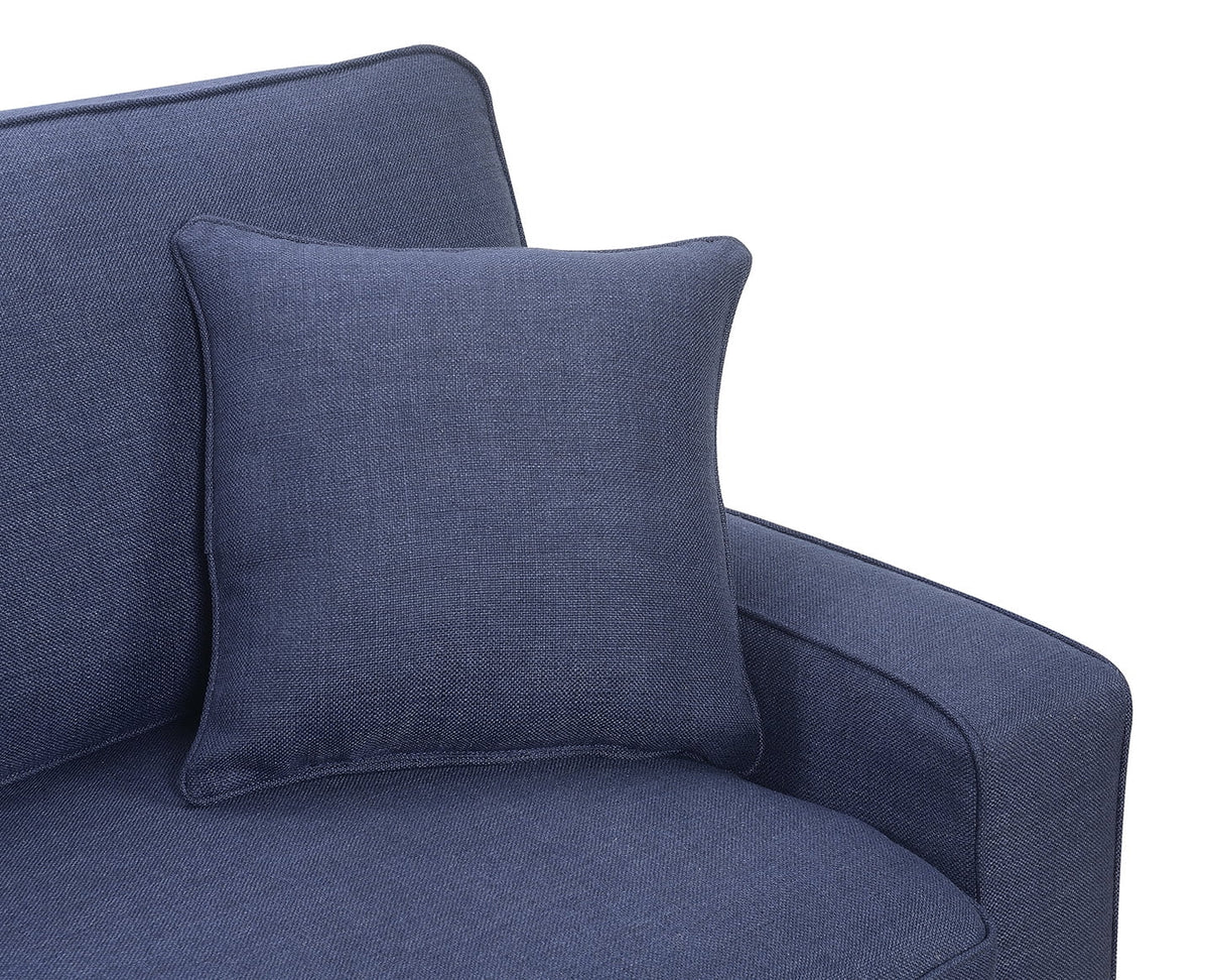 Navy Blue Fabric Sofa F995203