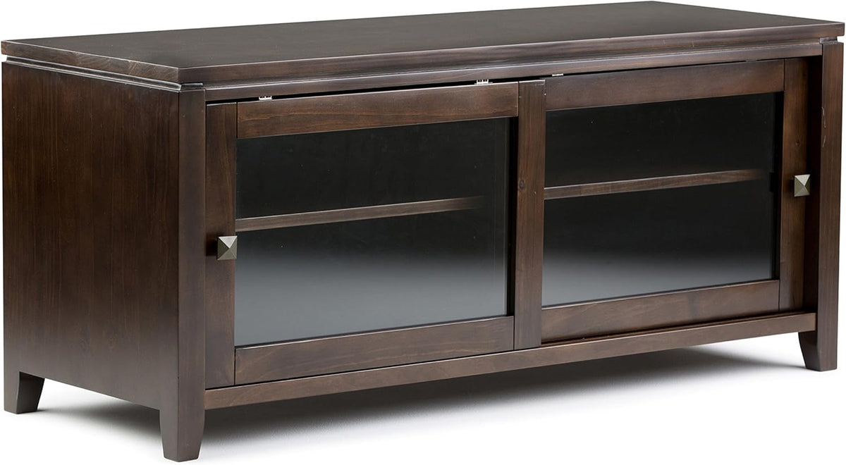 Black Wood TV Media Stand W431