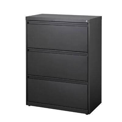 Black 3-Drawer Lateral File T769373