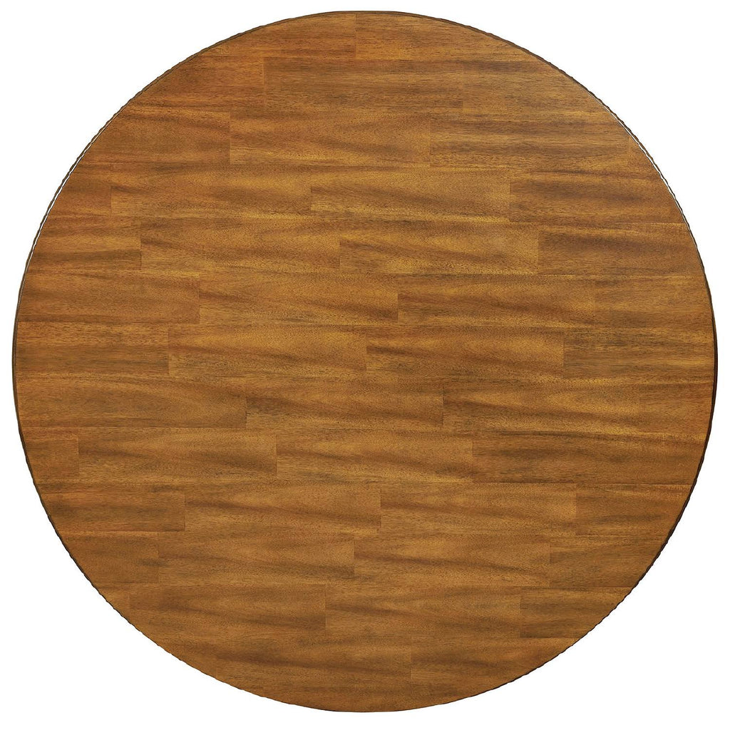 Dark Brown Oak Round Table G8231