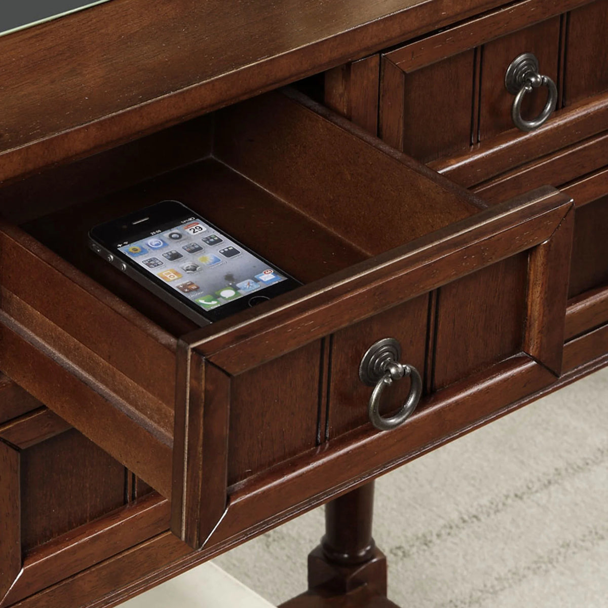 3 Drawer Hall Table with Shelf Y1259