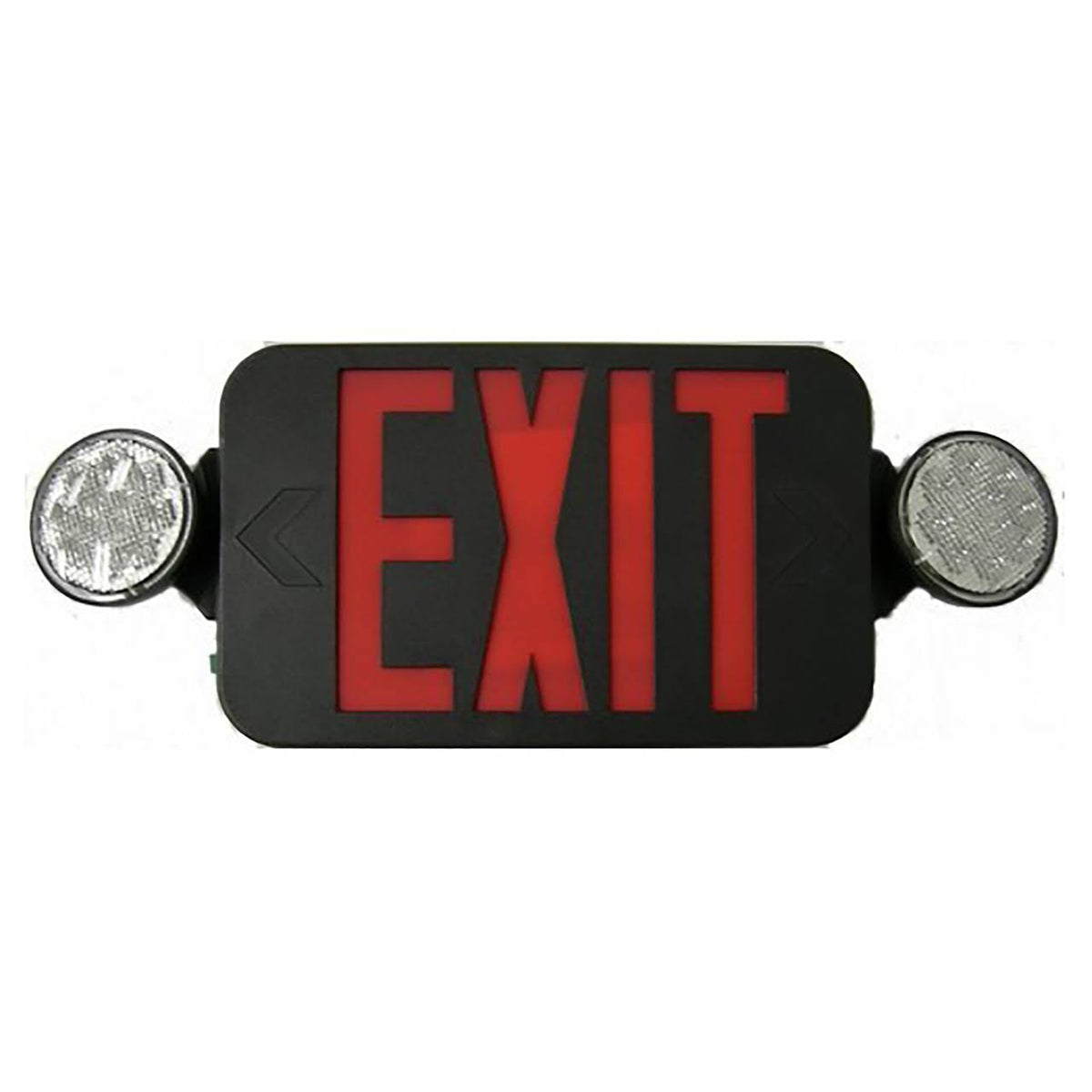 Micro Combo LED Exit Emergency Light Black Housing P50811
