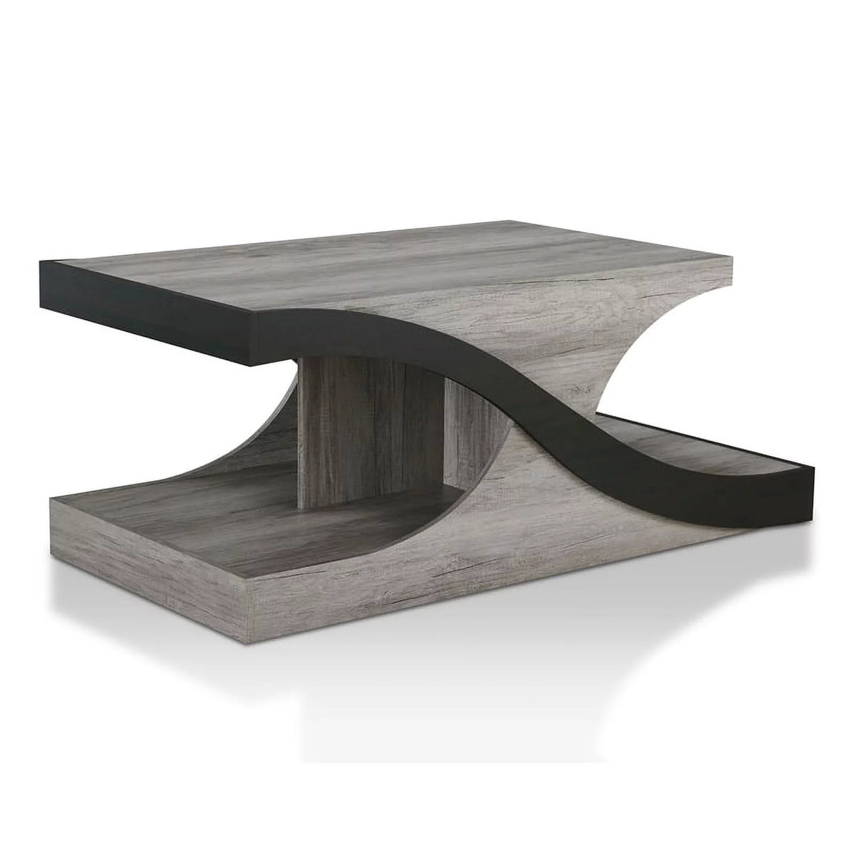 Wood 2-Shelf Coffee Table Z20452
