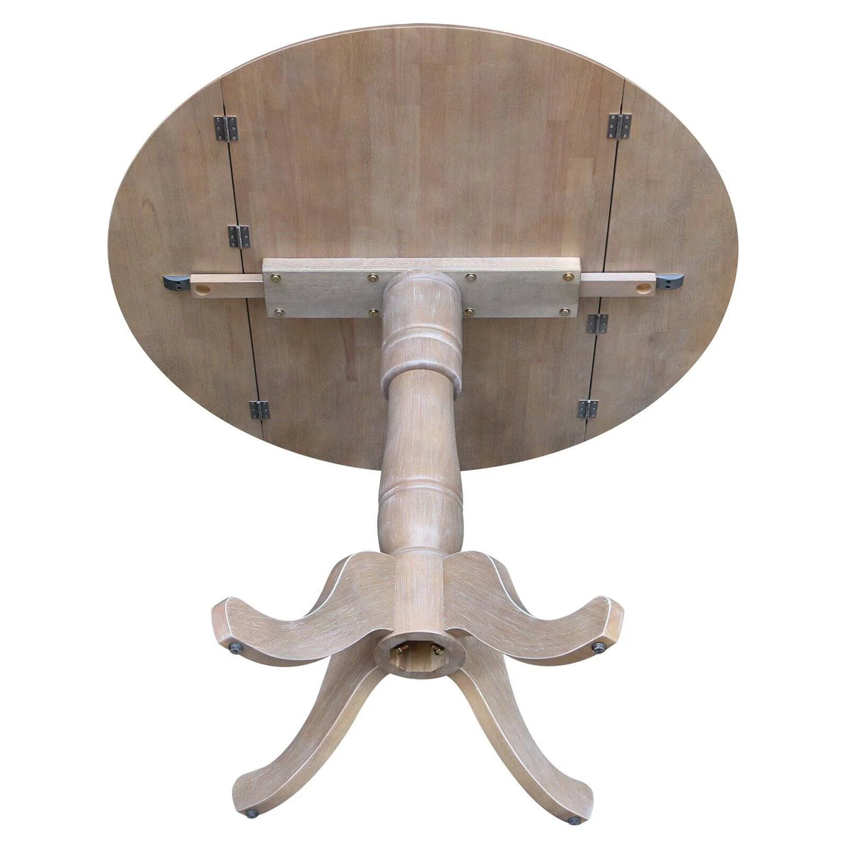 42" Round Dual Drop Leaf Pedestal Table J497192