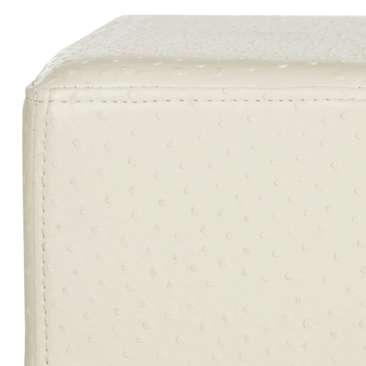 Faux Ostrich Tray Ottoman A443013