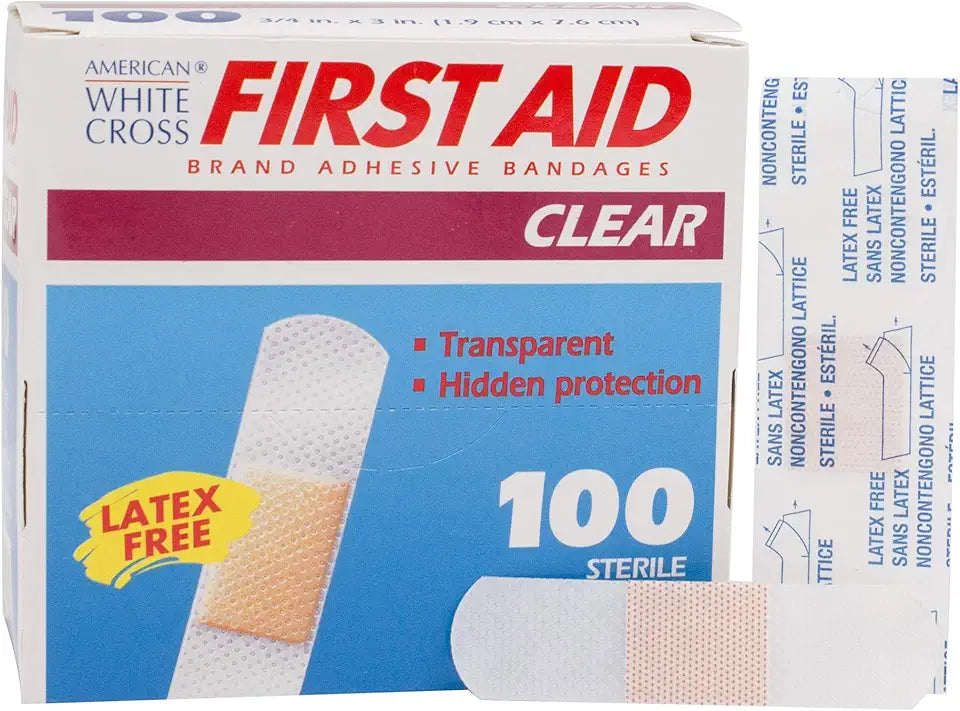 Clear Sterile Strips 3/4" Width 3" Length Pack of 1200 X954