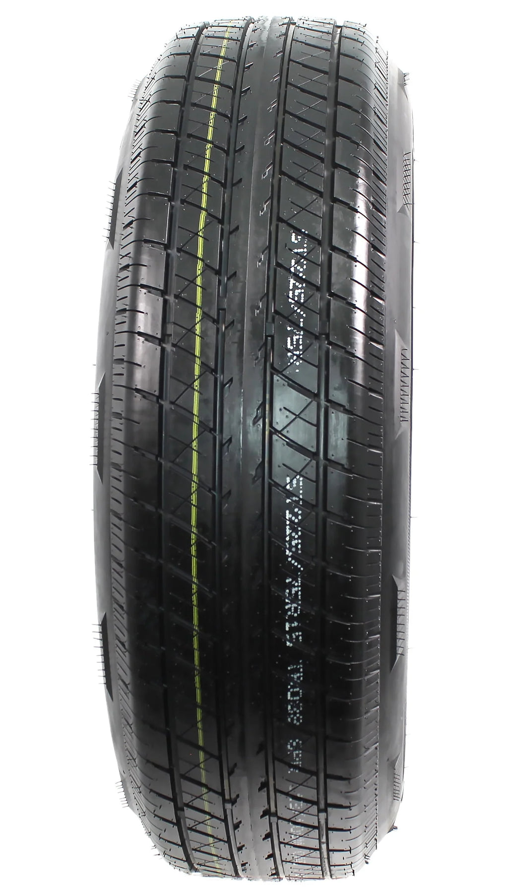 ST225/75R15 15 D 6 Lug White Spoke Trailer Tire On Rim S3791