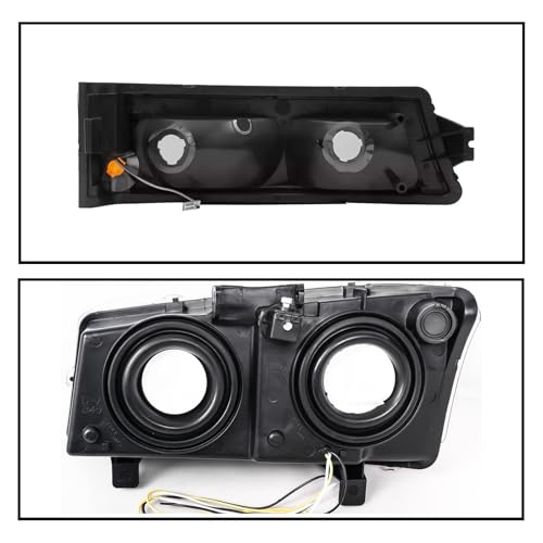 Headlights Assembly + Tail Lights Assembly Combo compatible with 2003-2006 Chevy Silverado C2238