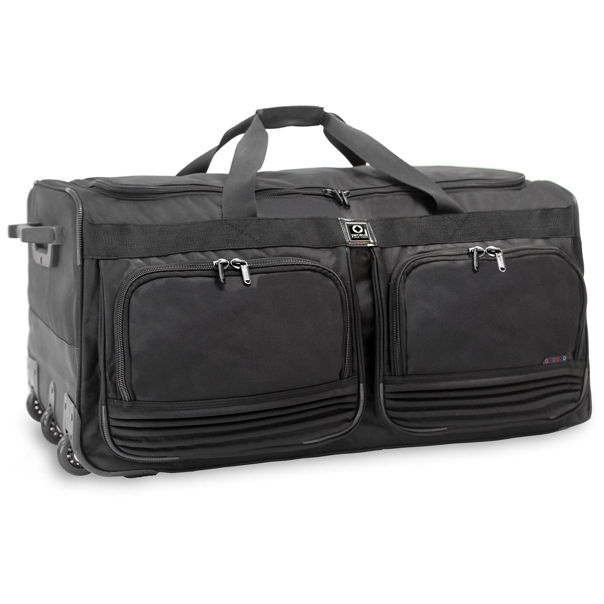 Black Rolling Duffel Bag R9506