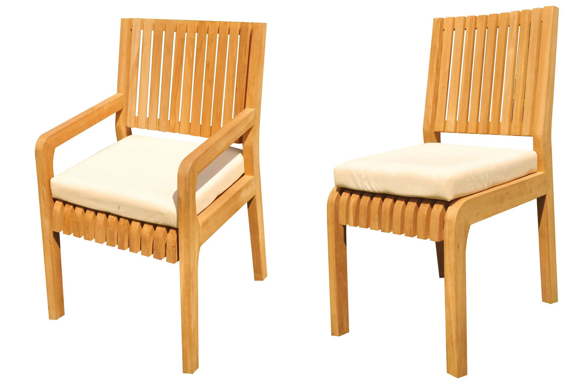 Grade-A Teak 8 Seater 9 Pc Dining Set G939865