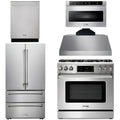 36 Gas Range, Range Hood, Microwave, Refrigerator, Dishwasher C2484