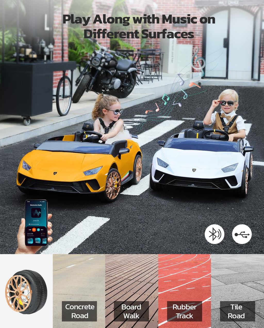 Pink 2 Seater Powered Electric Ride on Car V2446