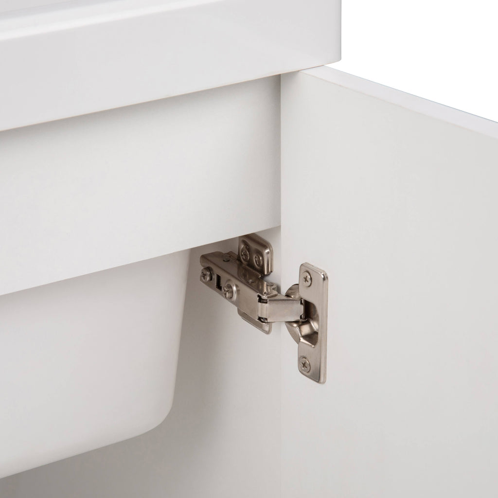 Laundry Cabinet with Pull-Out Faucet and ABS Sink White Y213