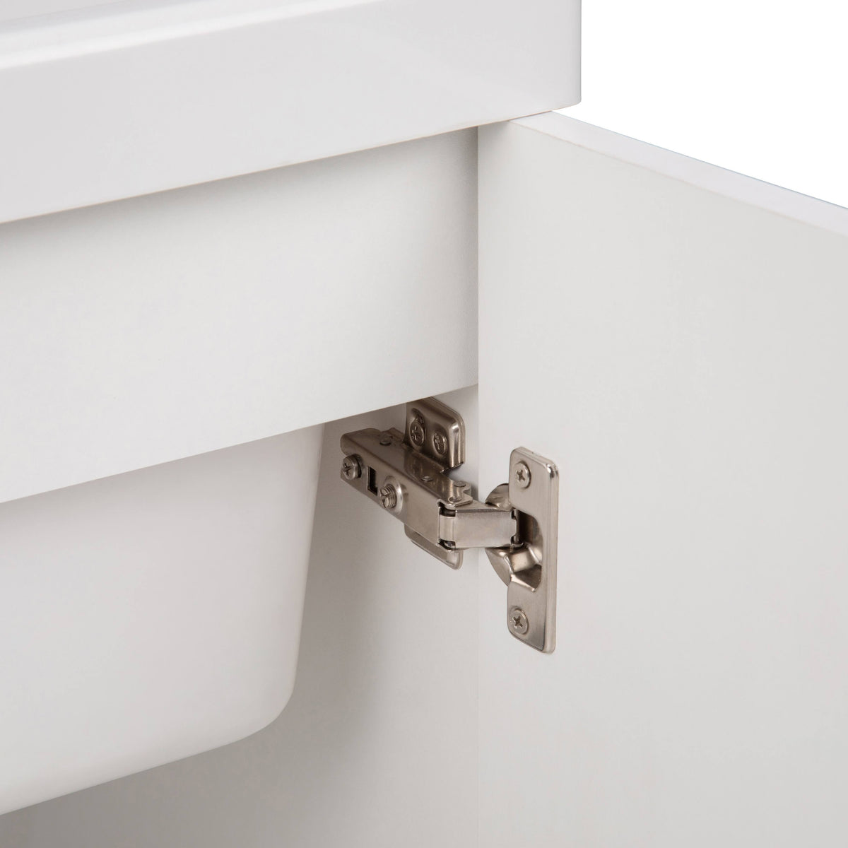 Laundry Cabinet with Pull-Out Faucet and ABS Sink White Y213