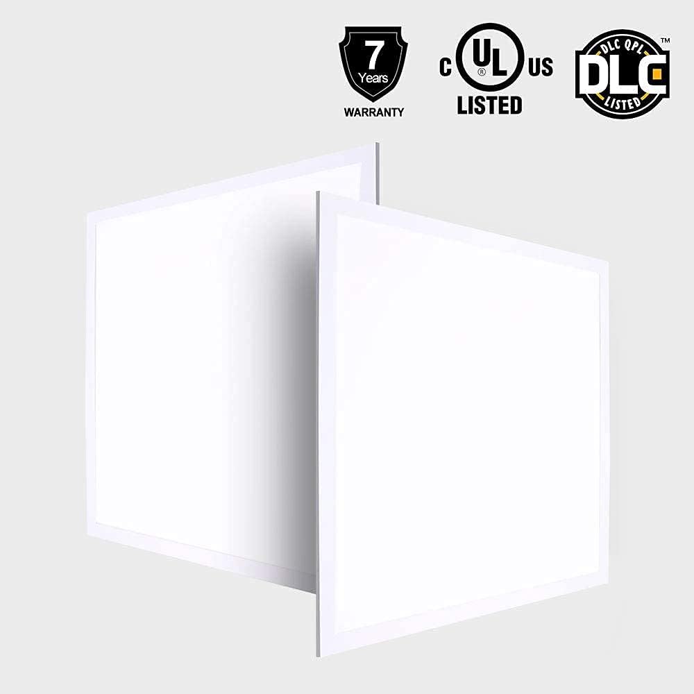 2X2 FT 39W 4000K 4290 LM Back Lit LED Flat Panel Troffer Light Fixture, 4-Pack V93519