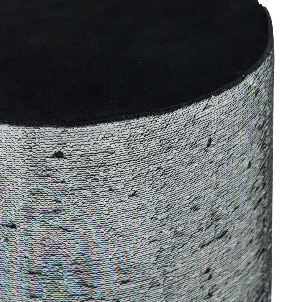 Black Wood Stool 18" G1927