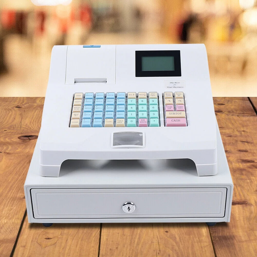 48 Keys LED Display Electronic Cash Register W8506