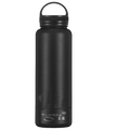 Black Double Walled Stainless-Steel Bottle 32 Fluid Ounces with 8oz Detachable cup Sport lid M214672