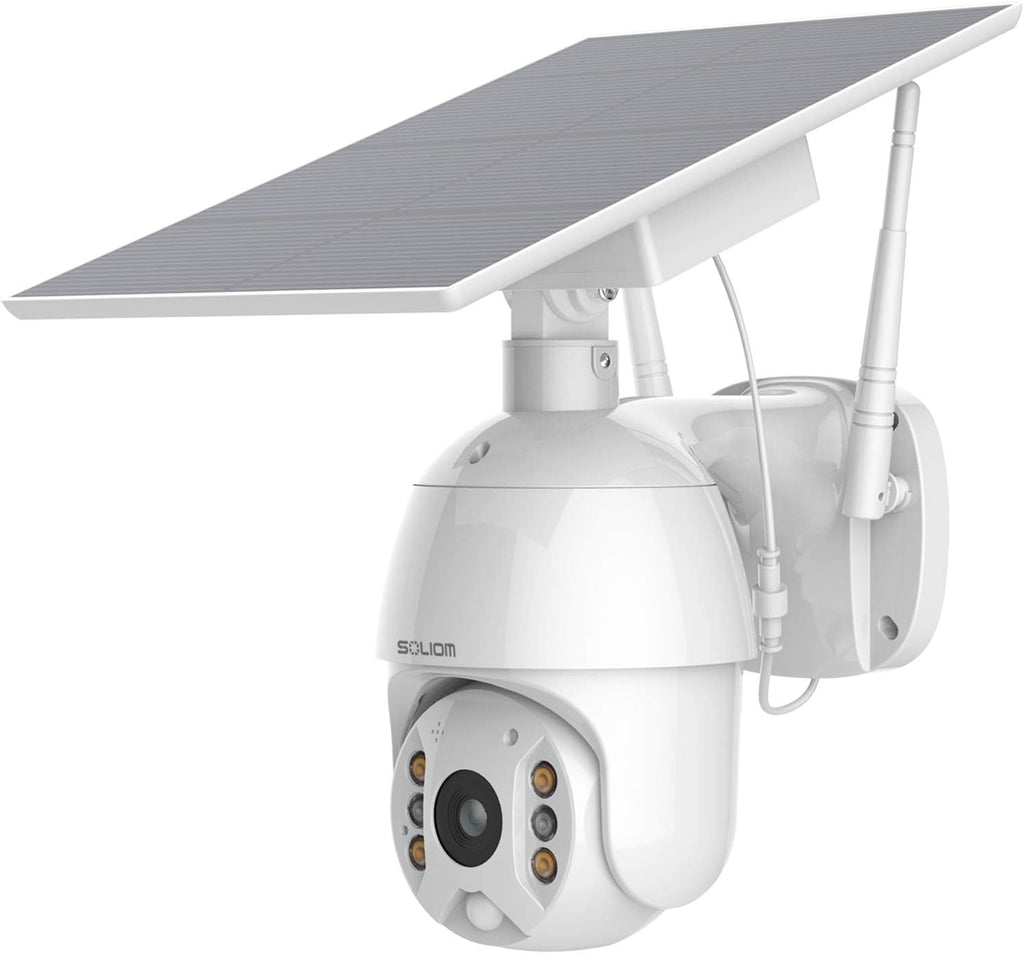 Wireless Outdoor Security Cameras with Solar Battery and Color Night Vision U48757