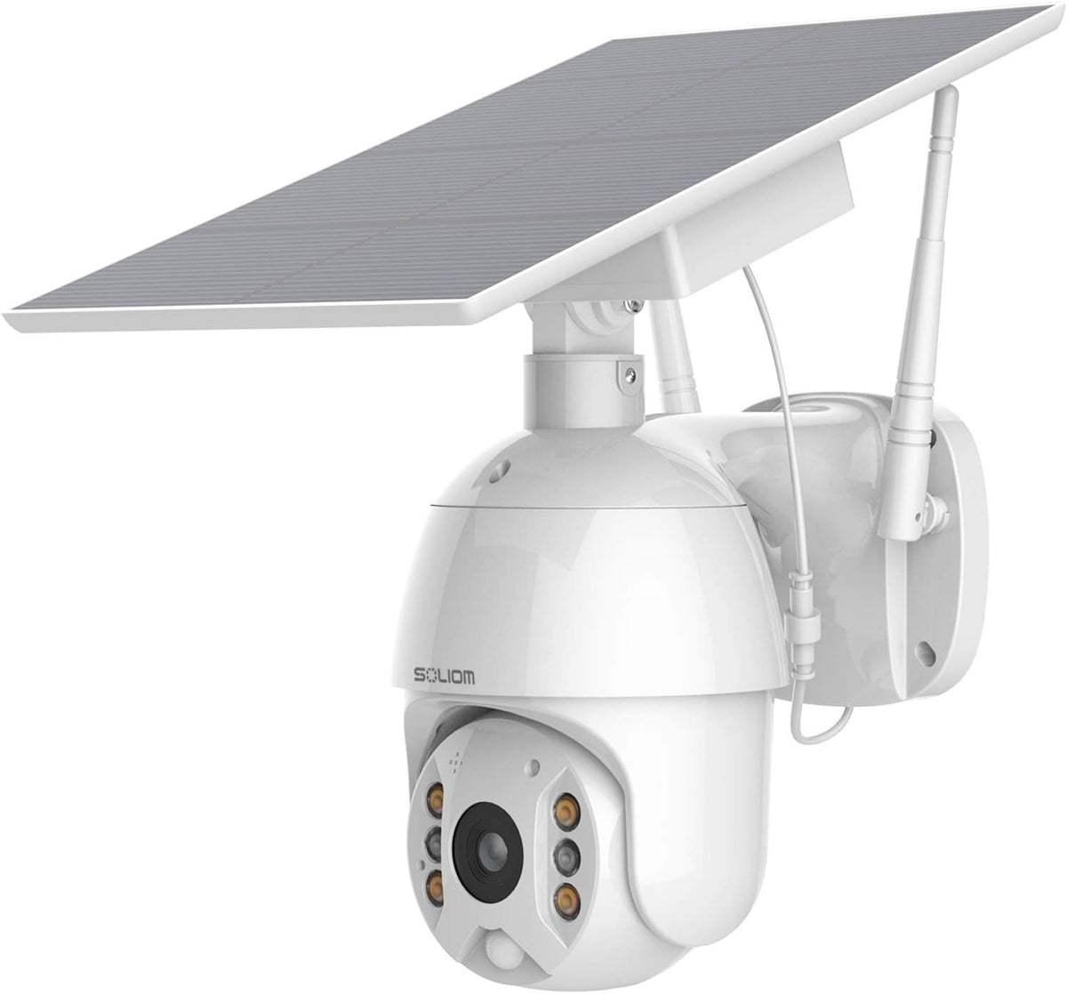 Wireless Outdoor Security Cameras with Solar Battery and Color Night Vision U48757