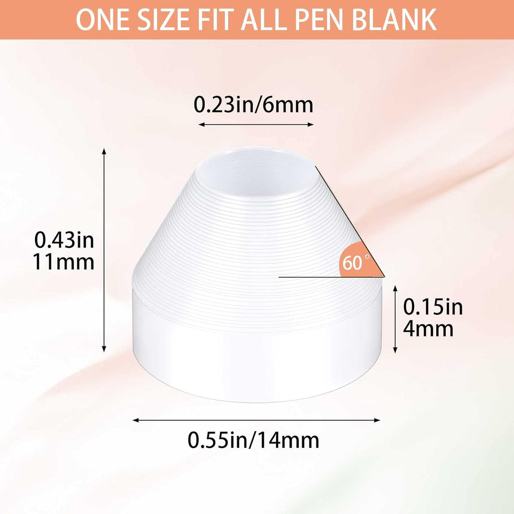 20 Pack White Non-Stick Pen Bushings A7558