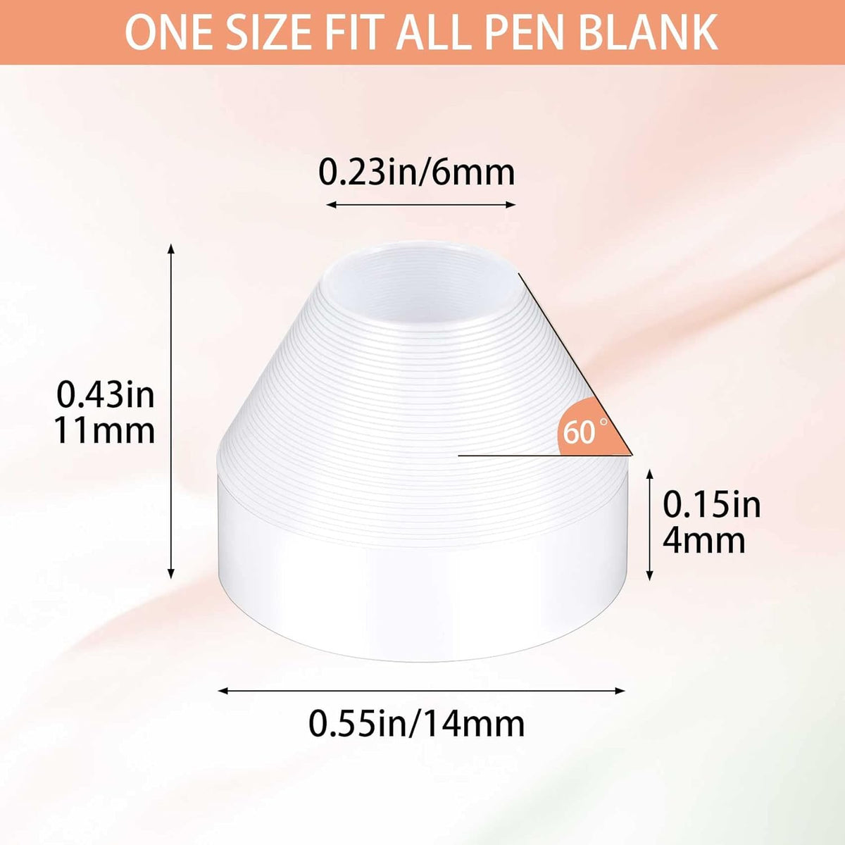 20 Pack White Non-Stick Pen Bushings A7558