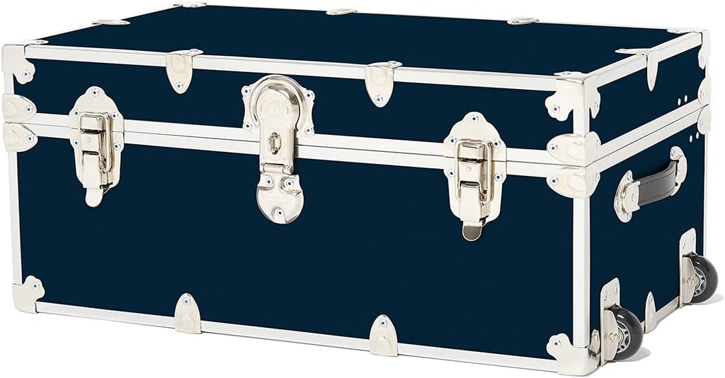Large Armor Roller Trunk with Mounted Wheels, 32x18x14 (Black) V416