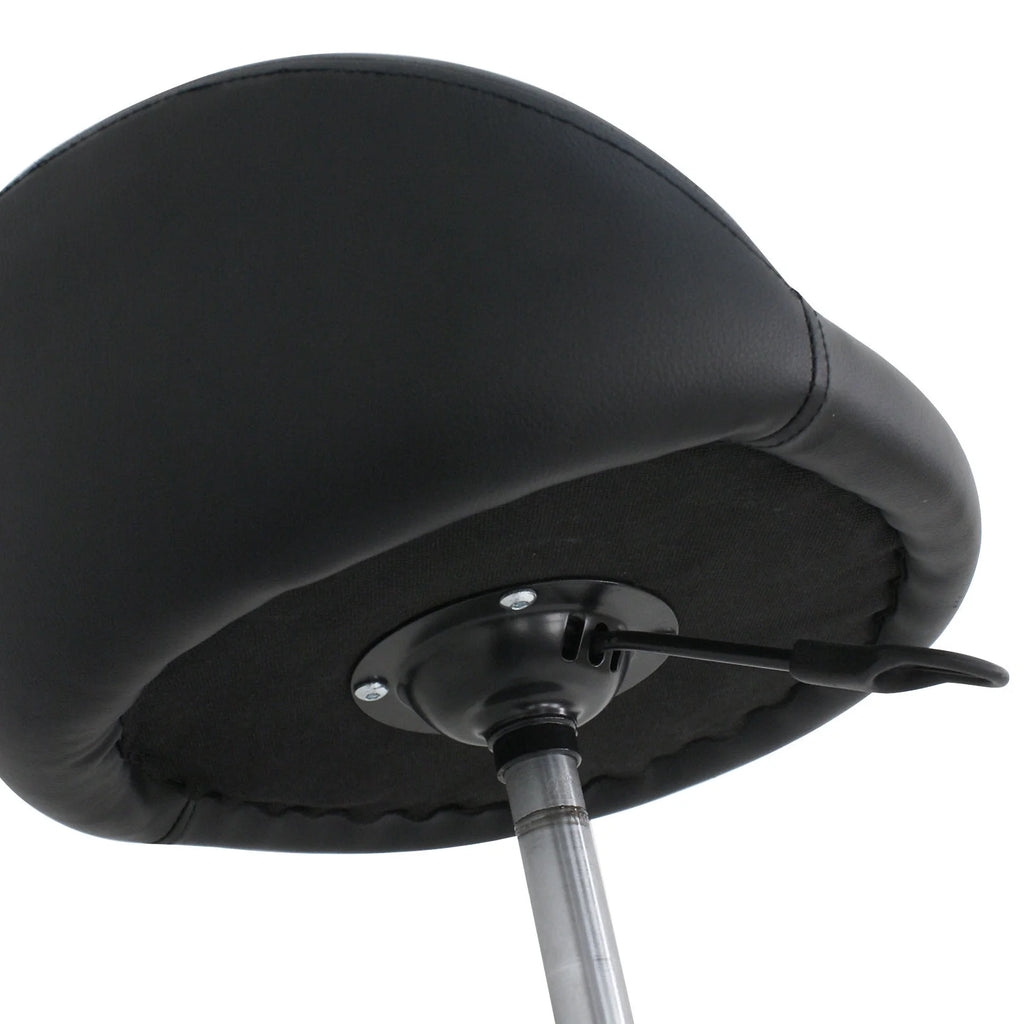 Set of Two Swivel Salon Stool Chair, Black Z588