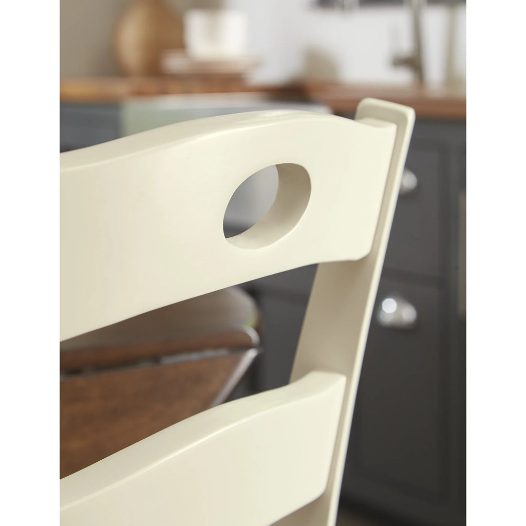 Cream & Brown Ladderback Dining Chair, Set of 2 A255698
