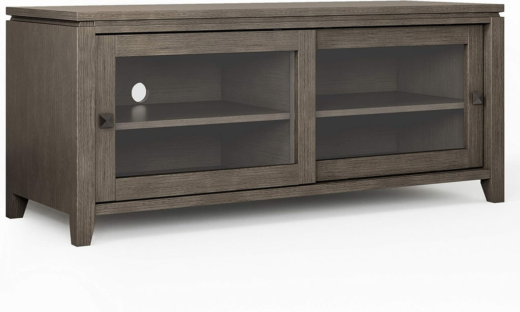 Black Wood TV Media Stand W431