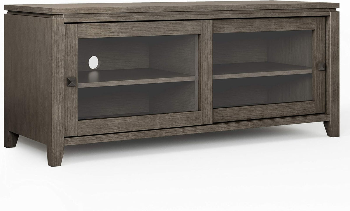 Black Wood TV Media Stand W431