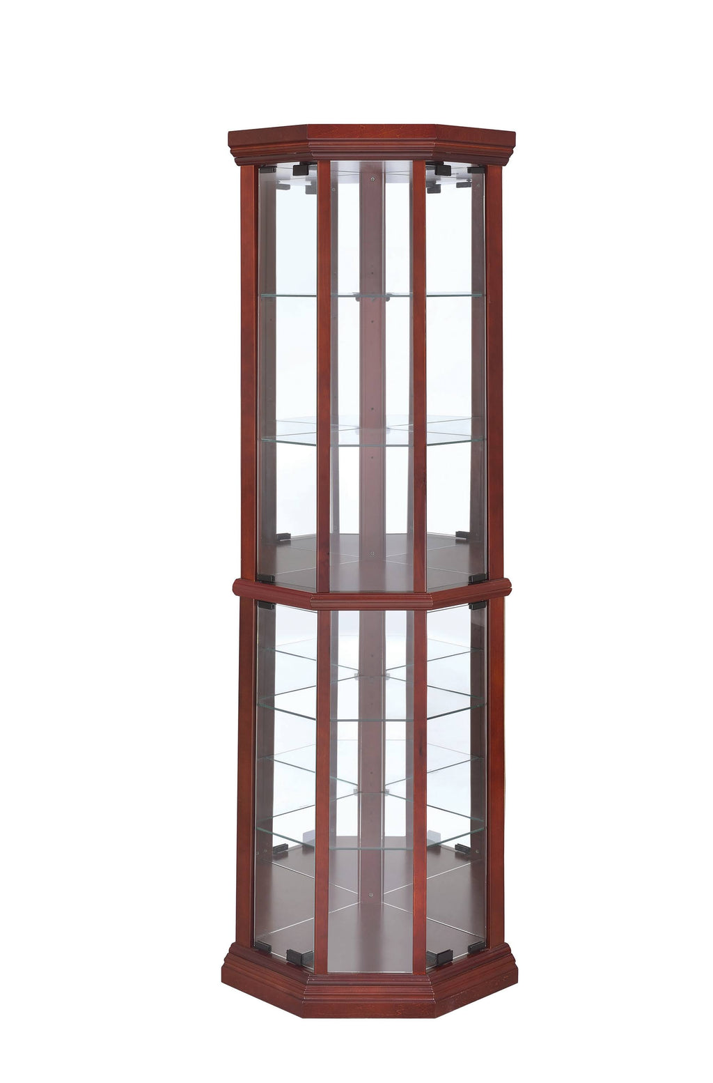 Medium Brown Curio Cabinet O266