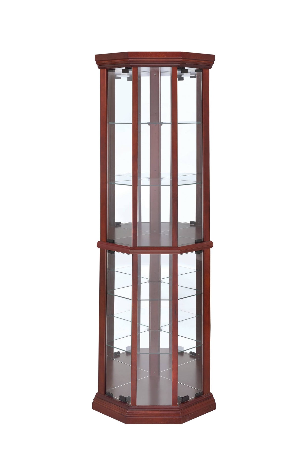 Medium Brown Curio Cabinet O266