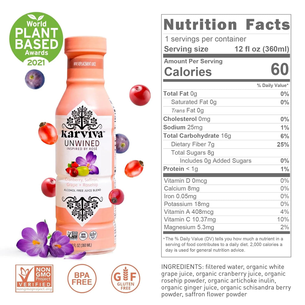 Non Alcoholic Wine Variety Pack of 4 Bottles T55752