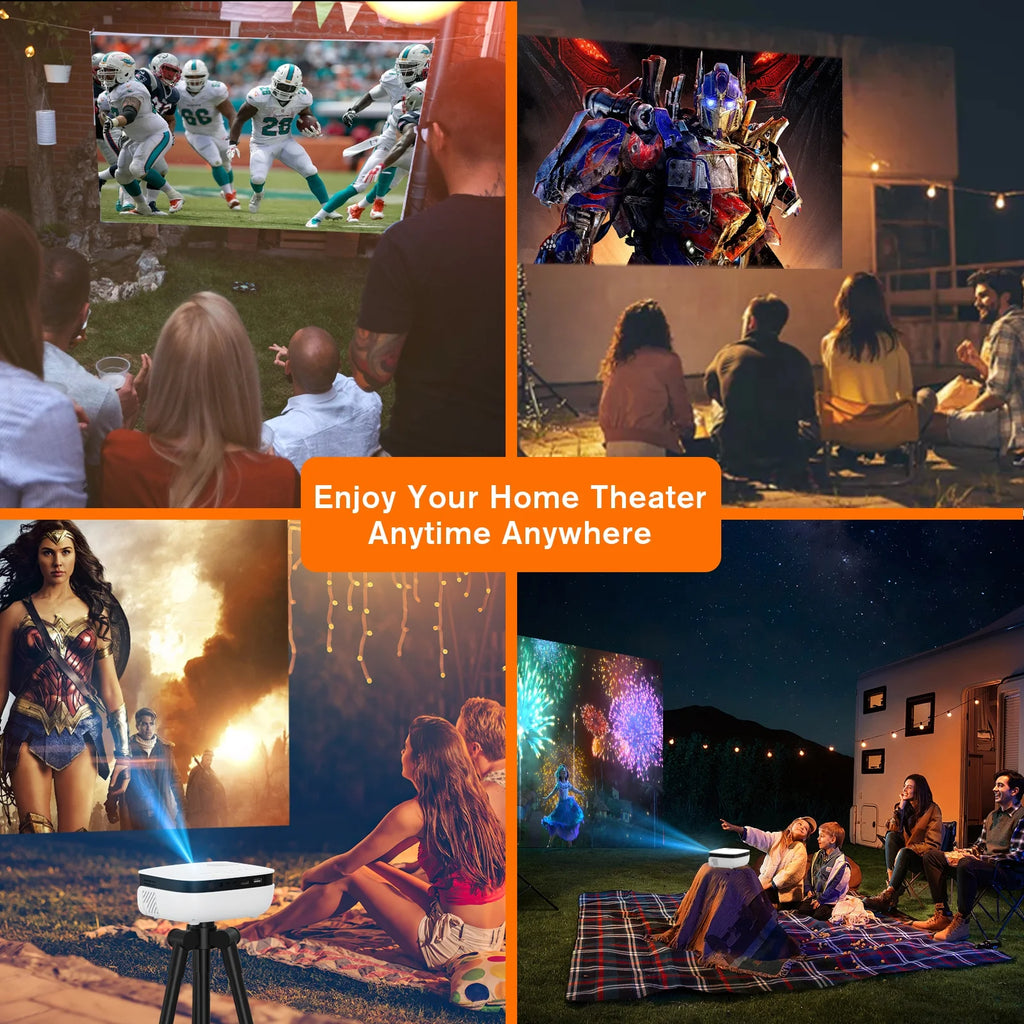 Mini Projector 720P Portable Full HD Home Theater Projector L25772
