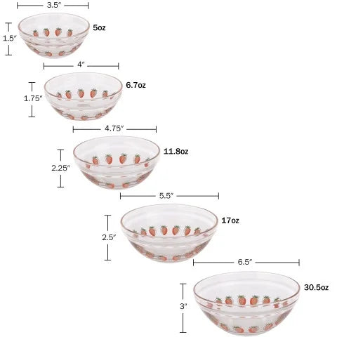 20-Piece Glass Food Storage Bowl and Lids Set R983