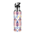 20 oz Insulated Stainless Steel Water Bottle with Straw Lid Q32311