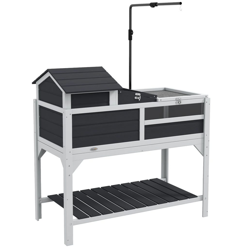 Gray Tortoise Habitat with Adjustable Lamp Holder U92879