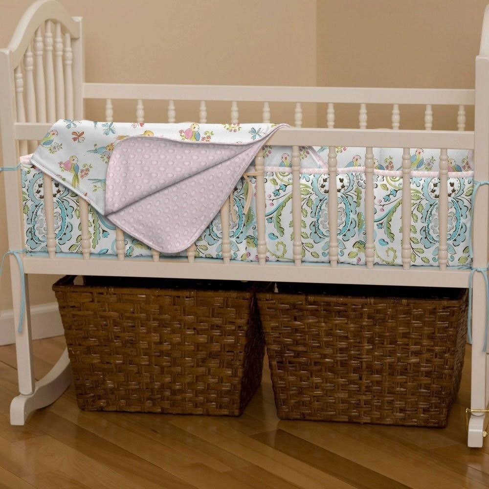 Love Birds Cradle Bumper Z6491