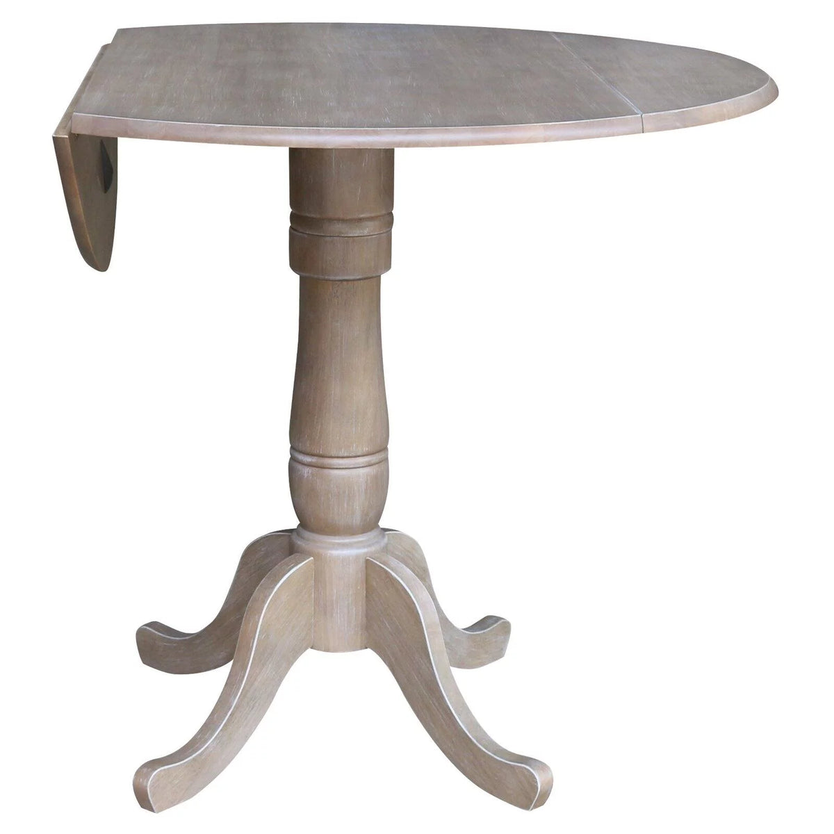42" Round Dual Drop Leaf Pedestal Table J497192