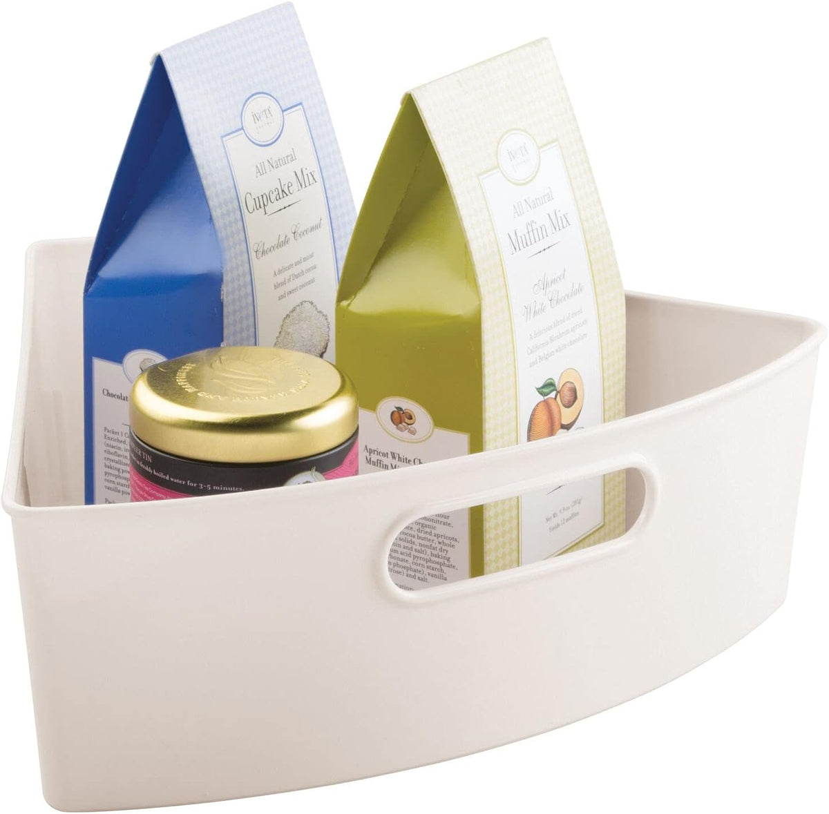 Clear Plastic 6 Pack Lazy Susan Storage Organizer Bins I4708
