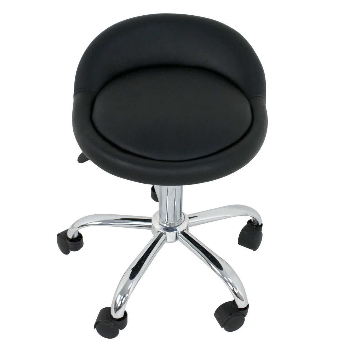 Set of Two Swivel Salon Stool Chair, Black Z588