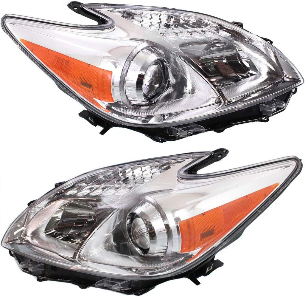 Headlight Assembly Unit Pair for Toyota Prius 2012-2015 M176