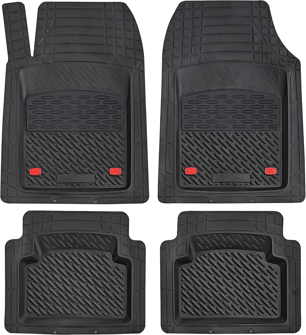 Red 5-Piece Heavy-Duty Automotive Floor Mat H93287