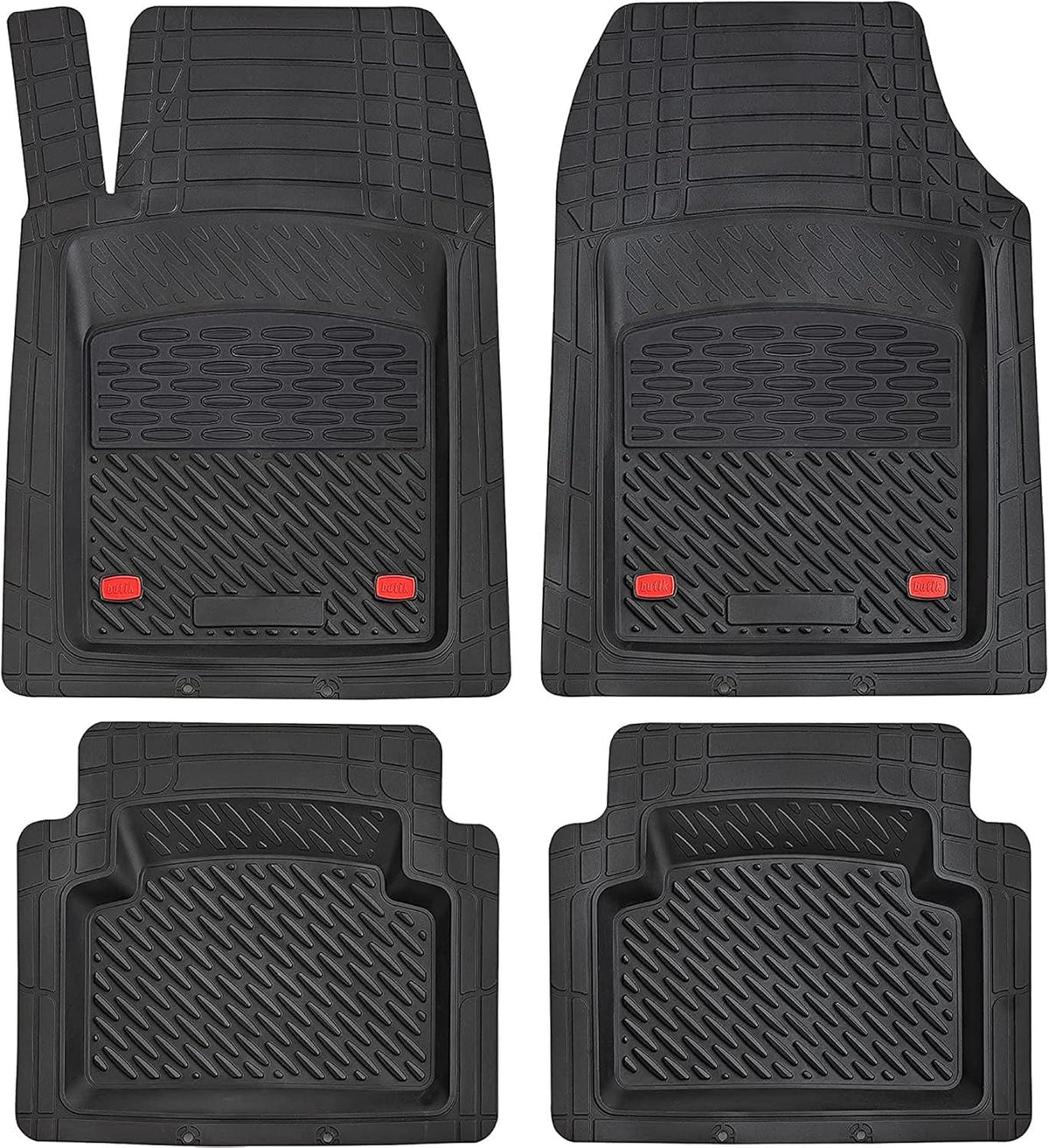 Red 5-Piece Heavy-Duty Automotive Floor Mat H93287