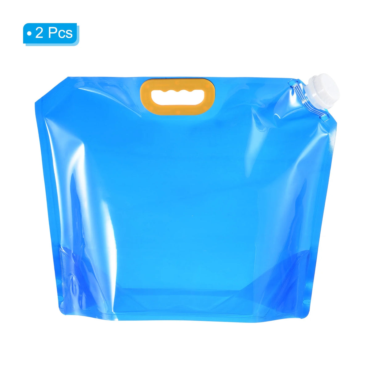 10L Collapsible Plastic Water Container Bag, 2 Pack Blue O9080