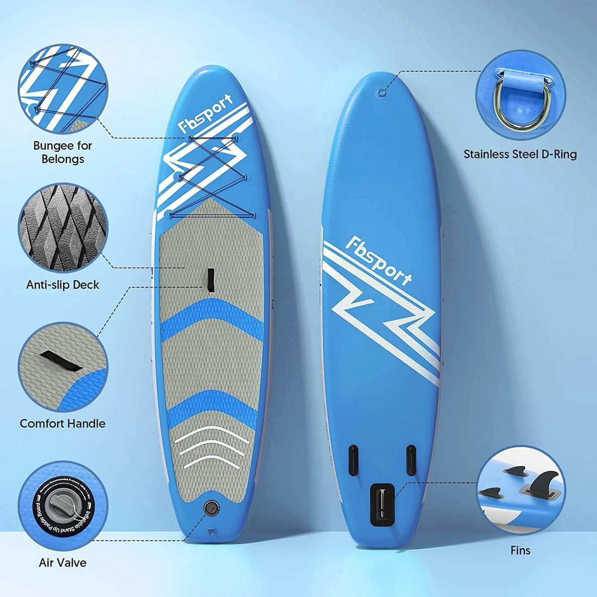 Mint Green Inflatable Paddle Board Z70028