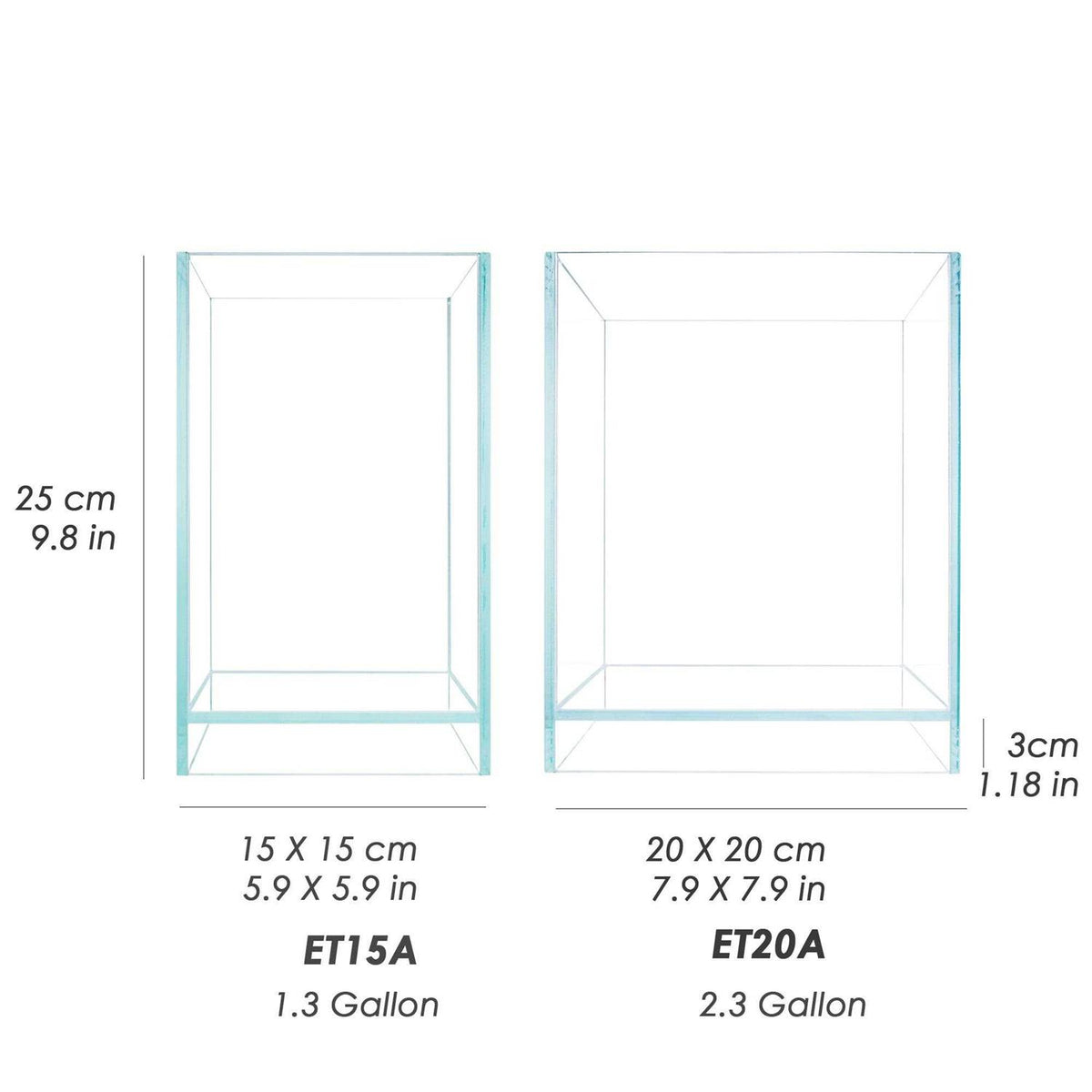 Nano Tall Rimless Low Iron Aquarium I97843