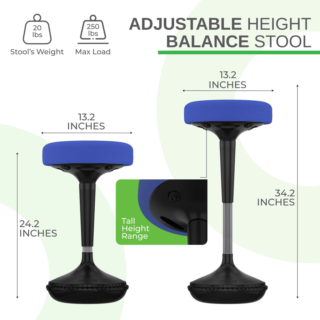 Height Adjustable Wobble Stool 23-33" T649938