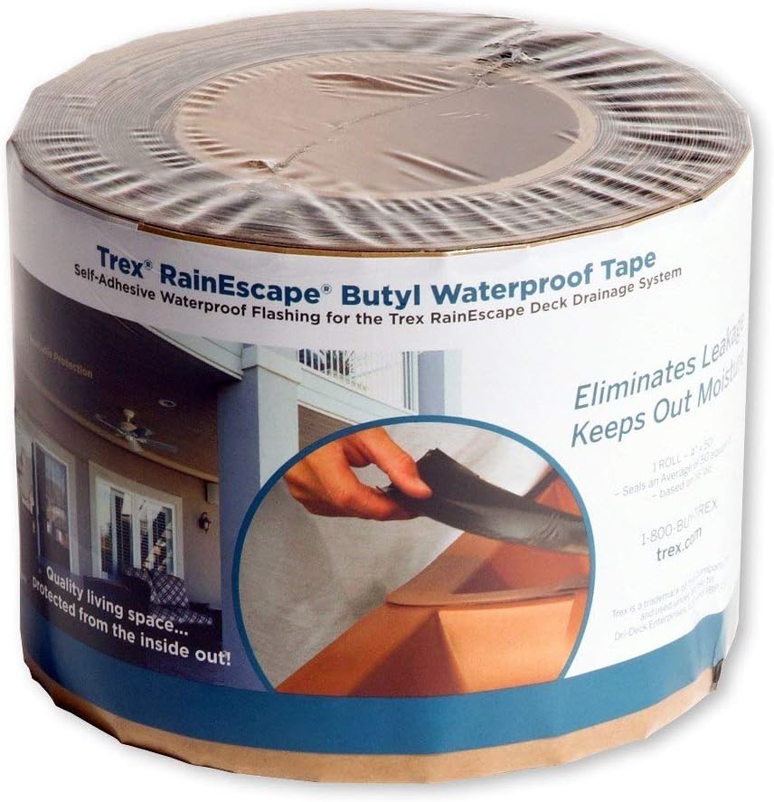 Butyl Waterproof Tape Roll 4 in. x 50 ft. Pack of 2 V911679
